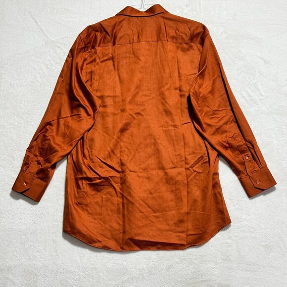 Bellissimo Dress Shirt Long Sleeve Button Up Modern Fit Mens Size 18T - 34/35 - Picture 9 of 10